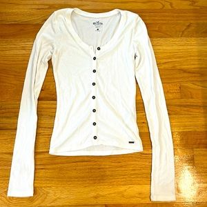 White cute long sleeve very casual
